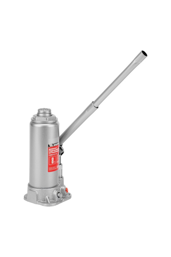 Домкрат гидравлический бутылочный, 8 т, высота подъема 230-457 мм Matrix