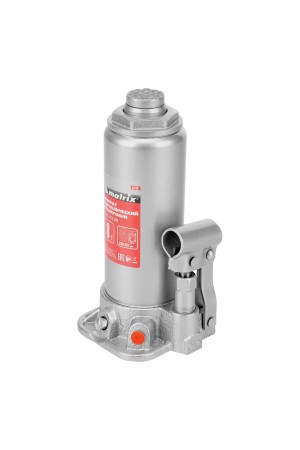 Домкрат гидравлический бутылочный, 8 т, высота подъема 230-457 мм Matrix