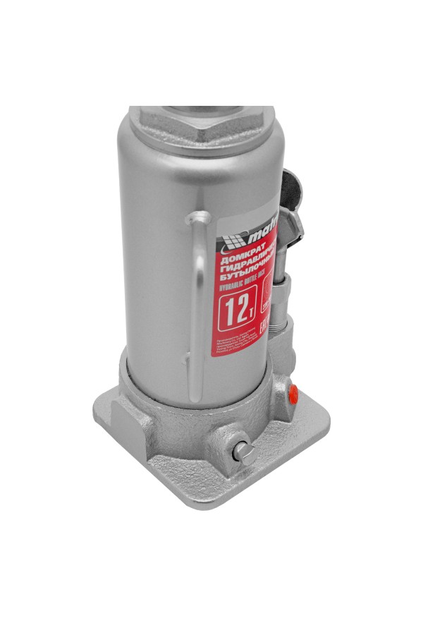 Домкрат гидравлический бутылочный, 12 т, высота подъема 230-465 мм Matrix