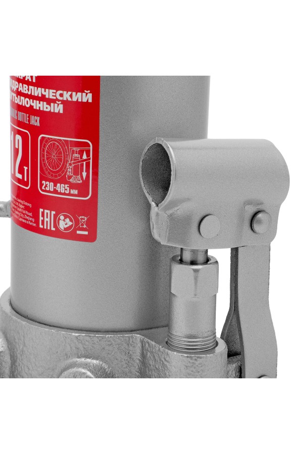 Домкрат гидравлический бутылочный, 12 т, высота подъема 230-465 мм Matrix