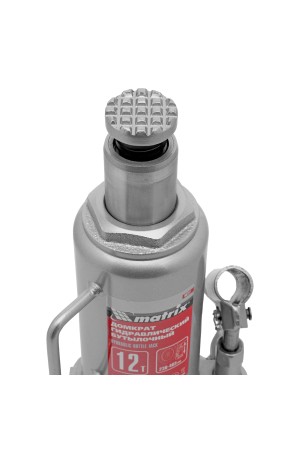 Домкрат гидравлический бутылочный, 12 т, высота подъема 230-465 мм Matrix