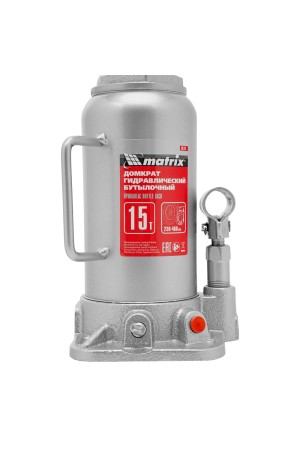 Домкрат гидравлический бутылочный, 15 т, высота подъема 230-460 мм Matrix