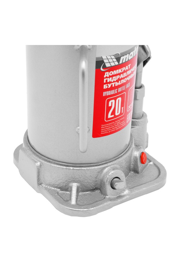 Домкрат гидравлический бутылочный, 20 т, высота подъема 242-452 мм Matrix