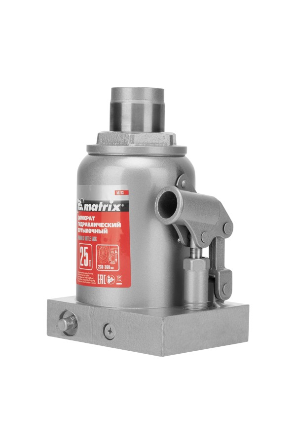 Домкрат гидравлический бутылочный, 25 т, высота подъема 230-360 мм Matrix