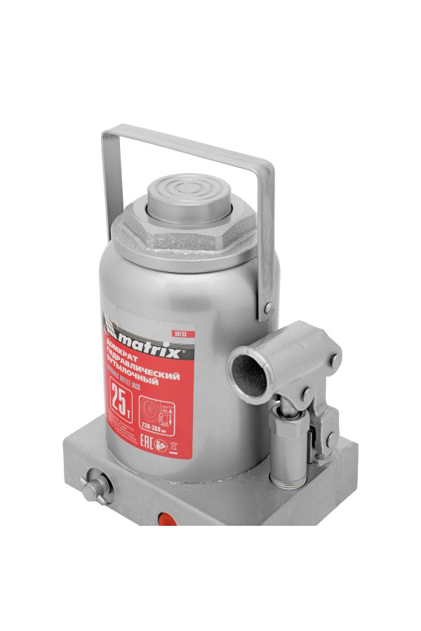 Домкрат гидравлический бутылочный, 25 т, высота подъема 230-360 мм Matrix