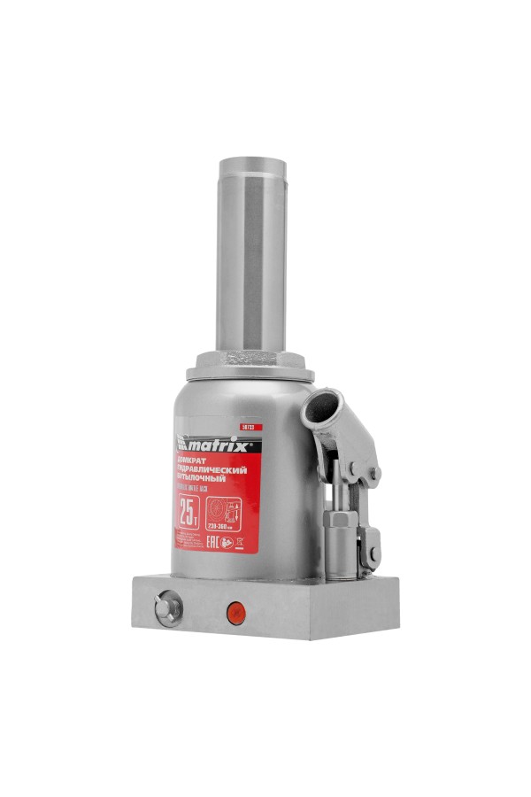 Домкрат гидравлический бутылочный, 25 т, высота подъема 230-360 мм Matrix