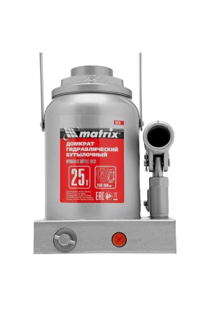 Домкрат гидравлический бутылочный, 25 т, высота подъема 230-360 мм Matrix