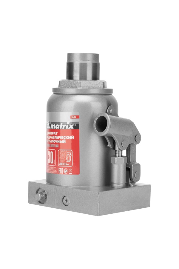 Домкрат гидравлический бутылочный, 30 т, высота подъема 260-415 мм Matrix