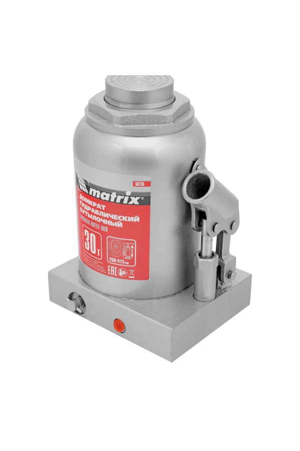 Домкрат гидравлический бутылочный, 30 т, высота подъема 260-415 мм Matrix