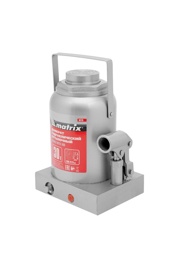 Домкрат гидравлический бутылочный, 30 т, высота подъема 260-415 мм Matrix