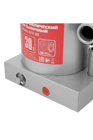 Домкрат гидравлический бутылочный, 30 т, высота подъема 260-415 мм Matrix