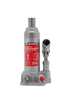 Домкрат гидравлический бутылочный, 2 т, высота подъема 181-345 мм, в пластиковый кейсе Matrix