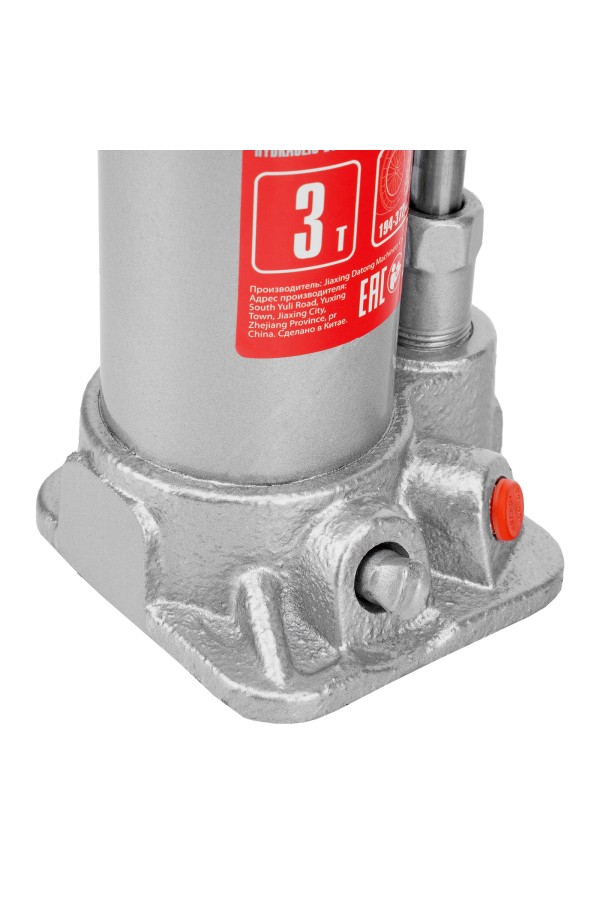 Домкрат гидравлический бутылочный, 3 т, высота подъема 194-372 мм, в пластиковый кейсе Matrix