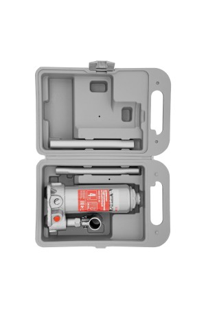 Домкрат гидравлический бутылочный, 4 т, высота подъема 194-372 мм, в пластиковый кейсе Matrix