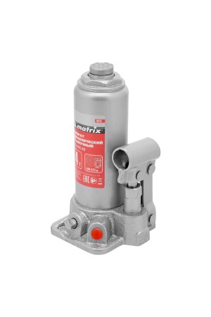 Домкрат гидравлический бутылочный, 4 т, высота подъема 194-372 мм, в пластиковый кейсе Matrix