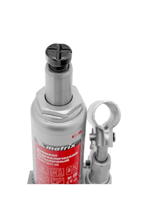 Домкрат гидравлический бутылочный, 2 т, h подъема 158-308 мм Matrix