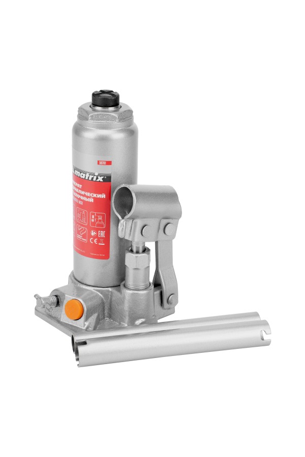 Домкрат гидравлический бутылочный, 2 т, h подъема 181-345 мм Matrix