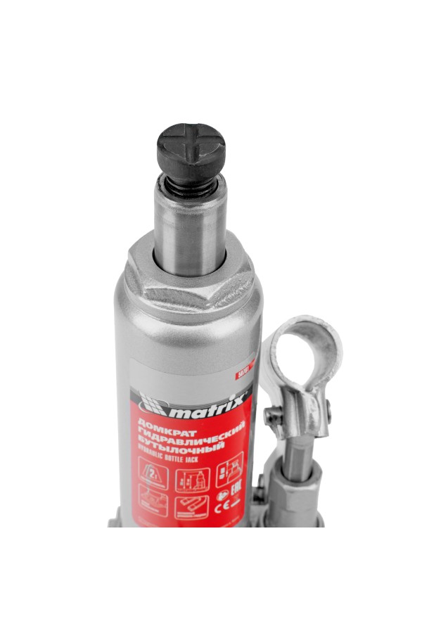 Домкрат гидравлический бутылочный, 2 т, h подъема 181-345 мм Matrix