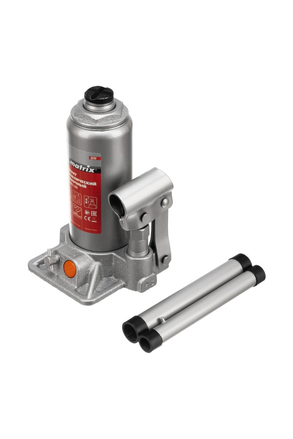 Домкрат гидравлический бутылочный, 3 т, h подъема 178-343 мм Matrix