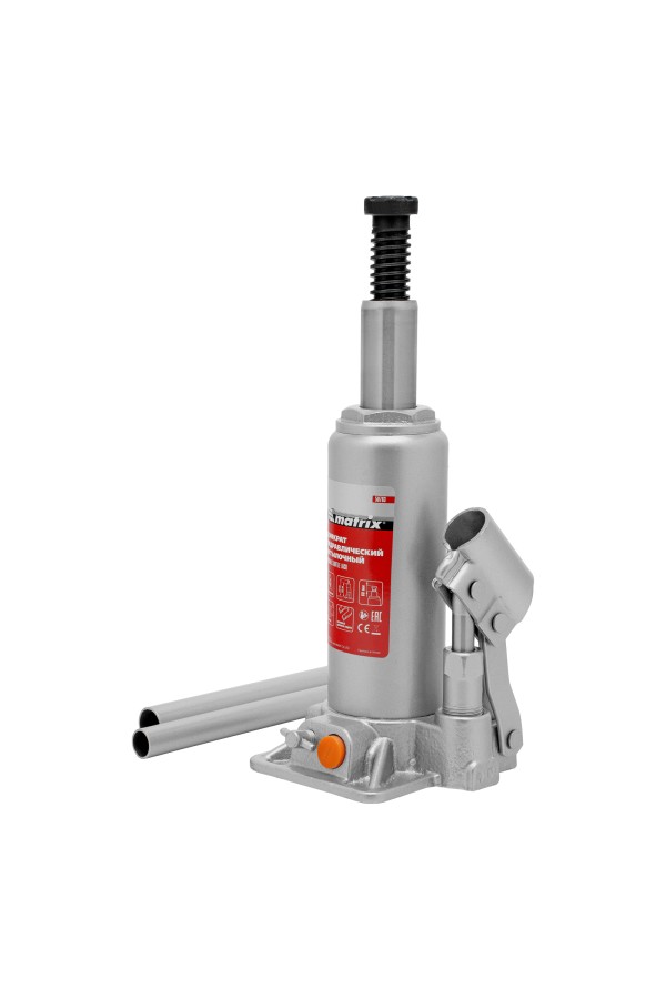 Домкрат гидравлический бутылочный, 4 т, h подъема 194-372 мм Matrix