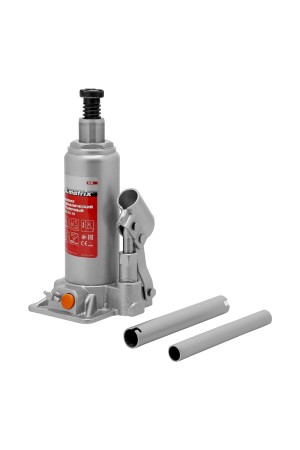 Домкрат гидравлический бутылочный, 4 т, h подъема 194-372 мм Matrix