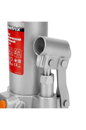 Домкрат гидравлический бутылочный, 4 т, h подъема 194-372 мм Matrix