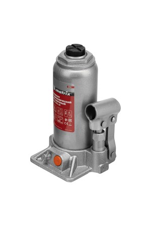 Домкрат гидравлический бутылочный, 5 т, h подъема 197-382 мм Matrix