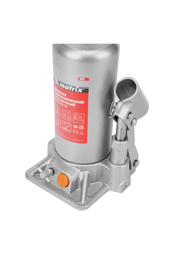 Домкрат гидравлический бутылочный, 5 т, h подъема 197-382 мм Matrix