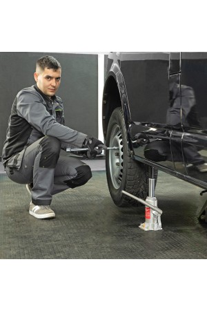 Домкрат гидравлический бутылочный, 5 т, h подъема 197-382 мм Matrix