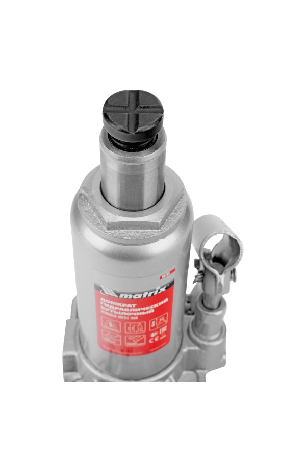 Домкрат гидравлический бутылочный, 5 т, h подъема 197-382 мм Matrix