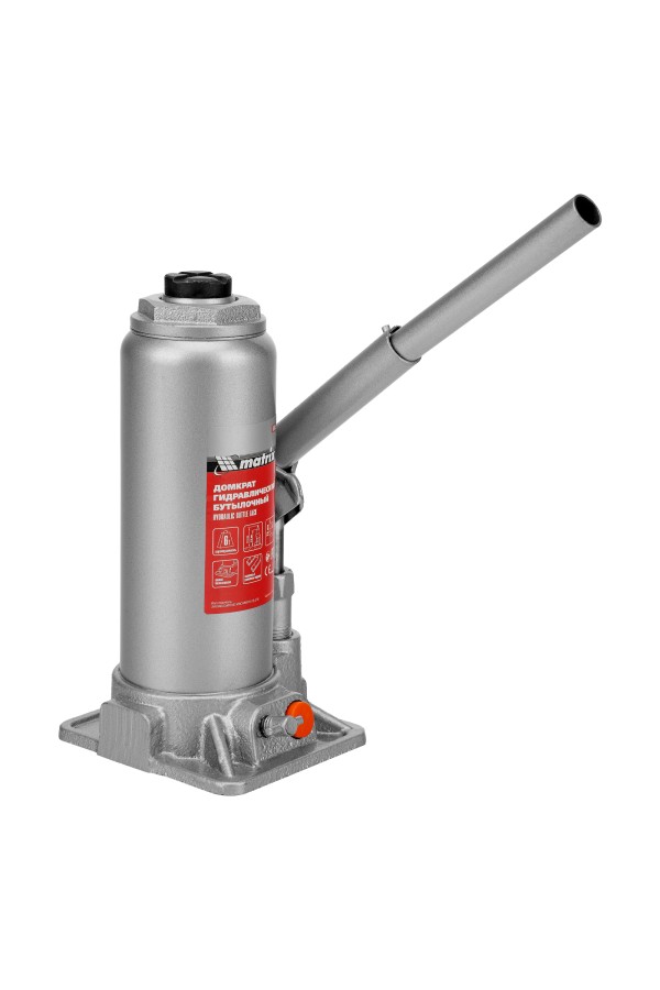 Домкрат гидравлический бутылочный, 6 т, h подъема 216-413 мм Matrix