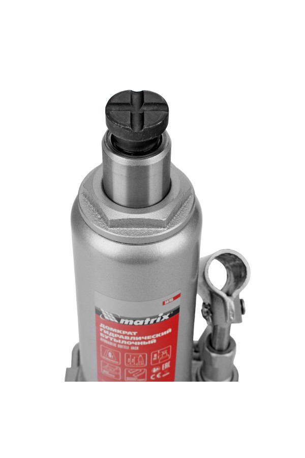Домкрат гидравлический бутылочный, 6 т, h подъема 216-413 мм Matrix