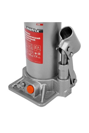 Домкрат гидравлический бутылочный, 6 т, h подъема 216-413 мм Matrix