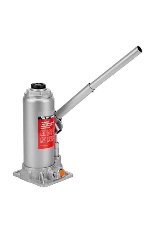 Домкрат гидравлический бутылочный, 8 т, h подъема 230-457 мм Matrix