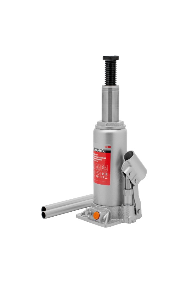 Домкрат гидравлический бутылочный, 8 т, h подъема 230-457 мм Matrix