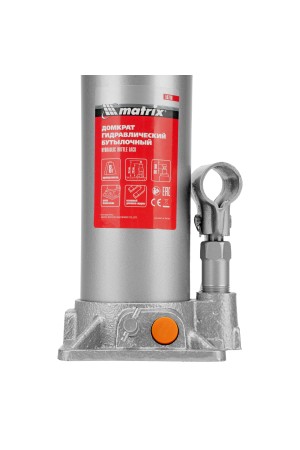Домкрат гидравлический бутылочный, 8 т, h подъема 230-457 мм Matrix