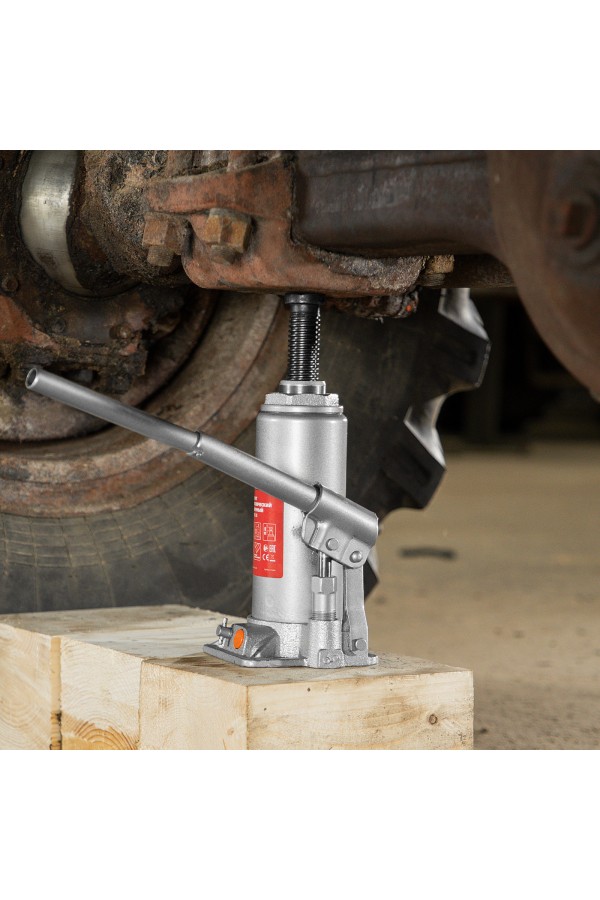 Домкрат гидравлический бутылочный, 8 т, h подъема 230-457 мм Matrix