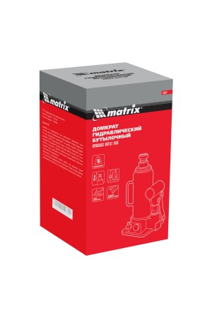 Домкрат гидравлический бутылочный, 10 т, h подъема 230-460 мм Matrix