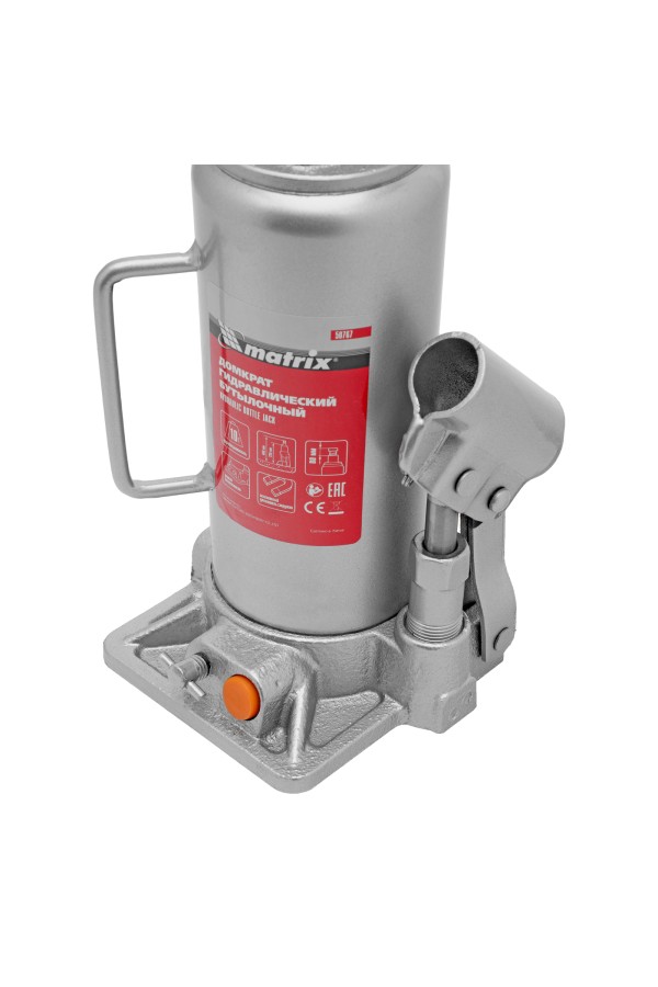 Домкрат гидравлический бутылочный, 10 т, h подъема 230-460 мм Matrix