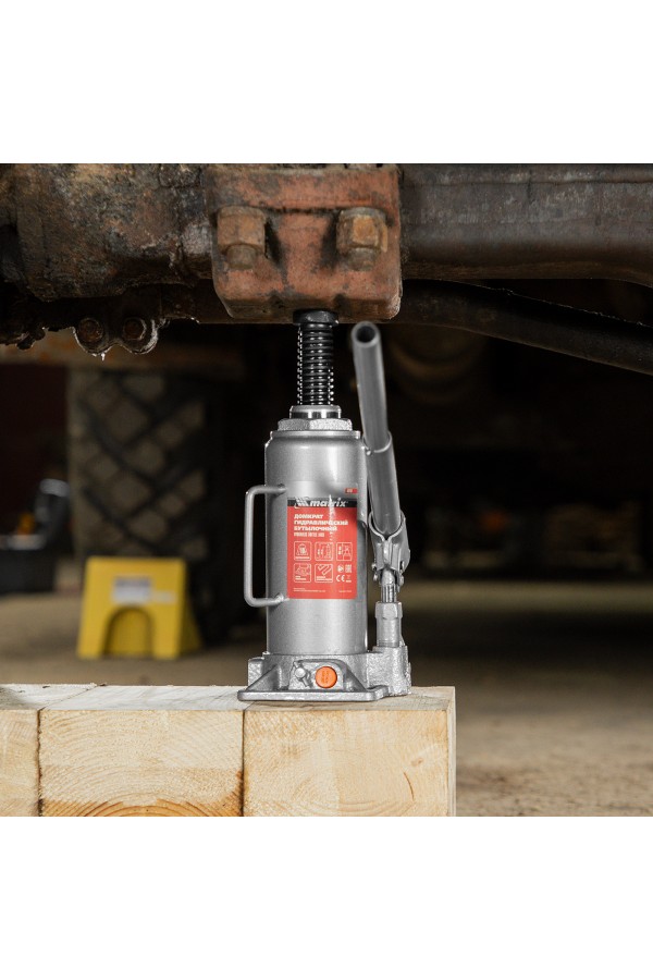 Домкрат гидравлический бутылочный, 10 т, h подъема 230-460 мм Matrix