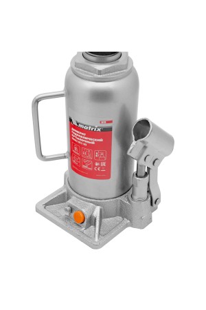 Домкрат гидравлический бутылочный, 12 т, h подъема 230-465 мм Matrix