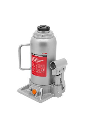 Домкрат гидравлический бутылочный, 12 т, h подъема 230-465 мм Matrix