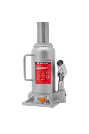 Домкрат гидравлический бутылочный, 12 т, h подъема 230-465 мм Matrix