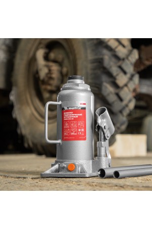 Домкрат гидравлический бутылочный, 12 т, h подъема 230-465 мм Matrix