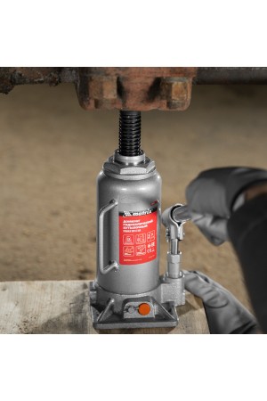 Домкрат гидравлический бутылочный, 12 т, h подъема 230-465 мм Matrix