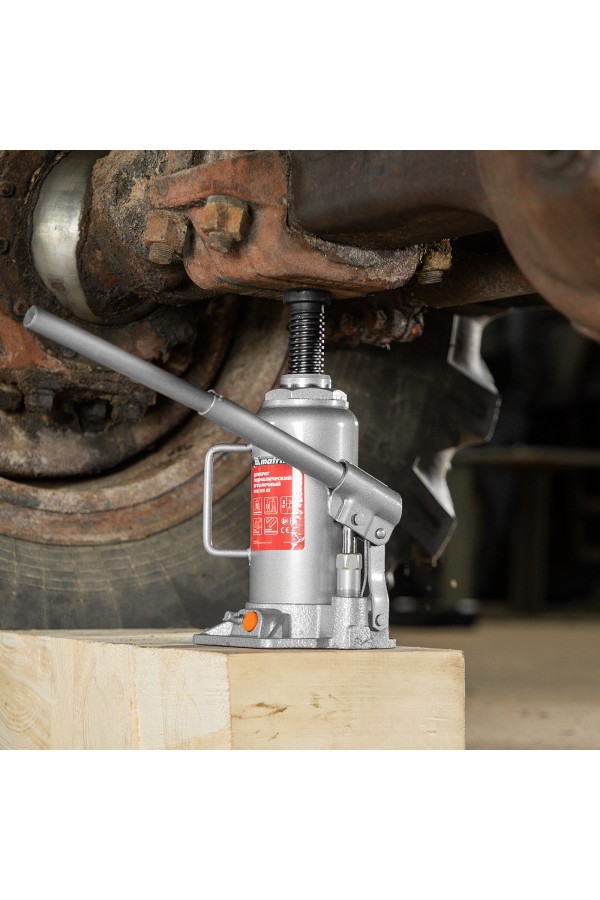 Домкрат гидравлический бутылочный, 12 т, h подъема 230-465 мм Matrix