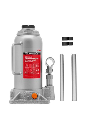 Домкрат гидравлический бутылочный, 12 т, h подъема 230-465 мм Matrix