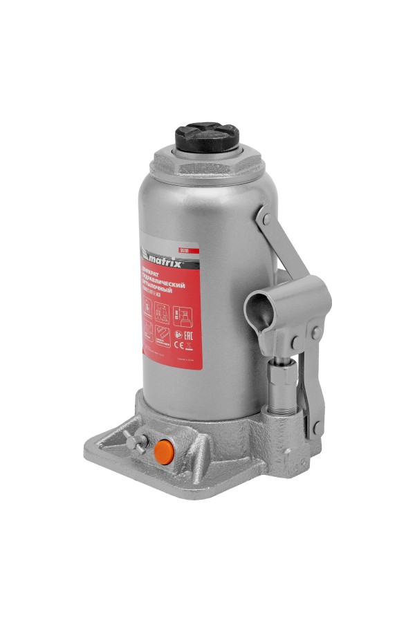 Домкрат гидравлический бутылочный, 16 т, h подъема 230-460 мм Matrix