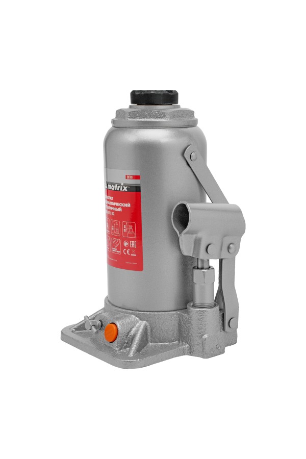 Домкрат гидравлический бутылочный, 16 т, h подъема 230-460 мм Matrix