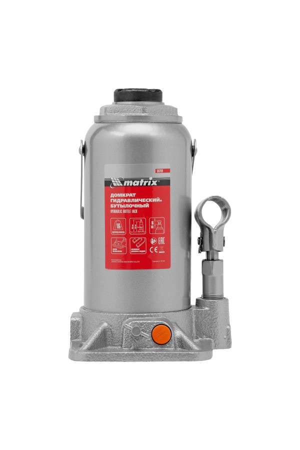 Домкрат гидравлический бутылочный, 16 т, h подъема 230-460 мм Matrix